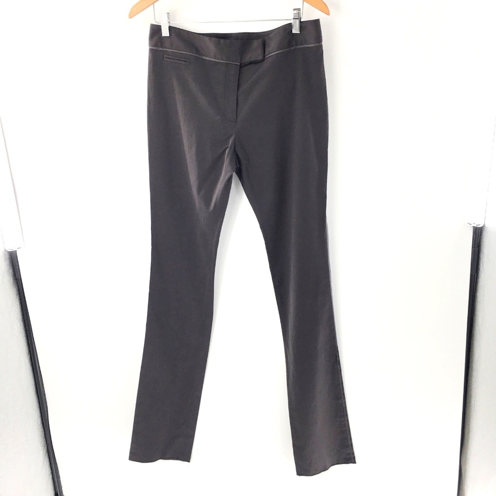 Peter Som Womens Pants Long Brown Cotton Blend Dress Trousers Sz 6